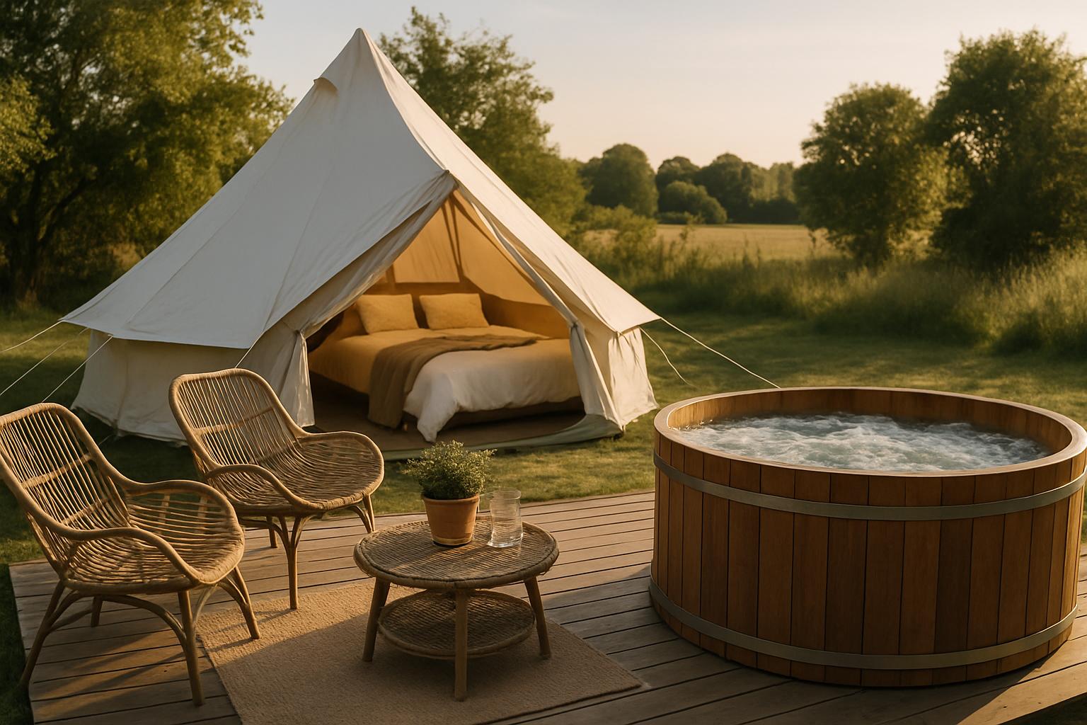 Glamping på Fyn med spa – Forkælelse under åben himmel