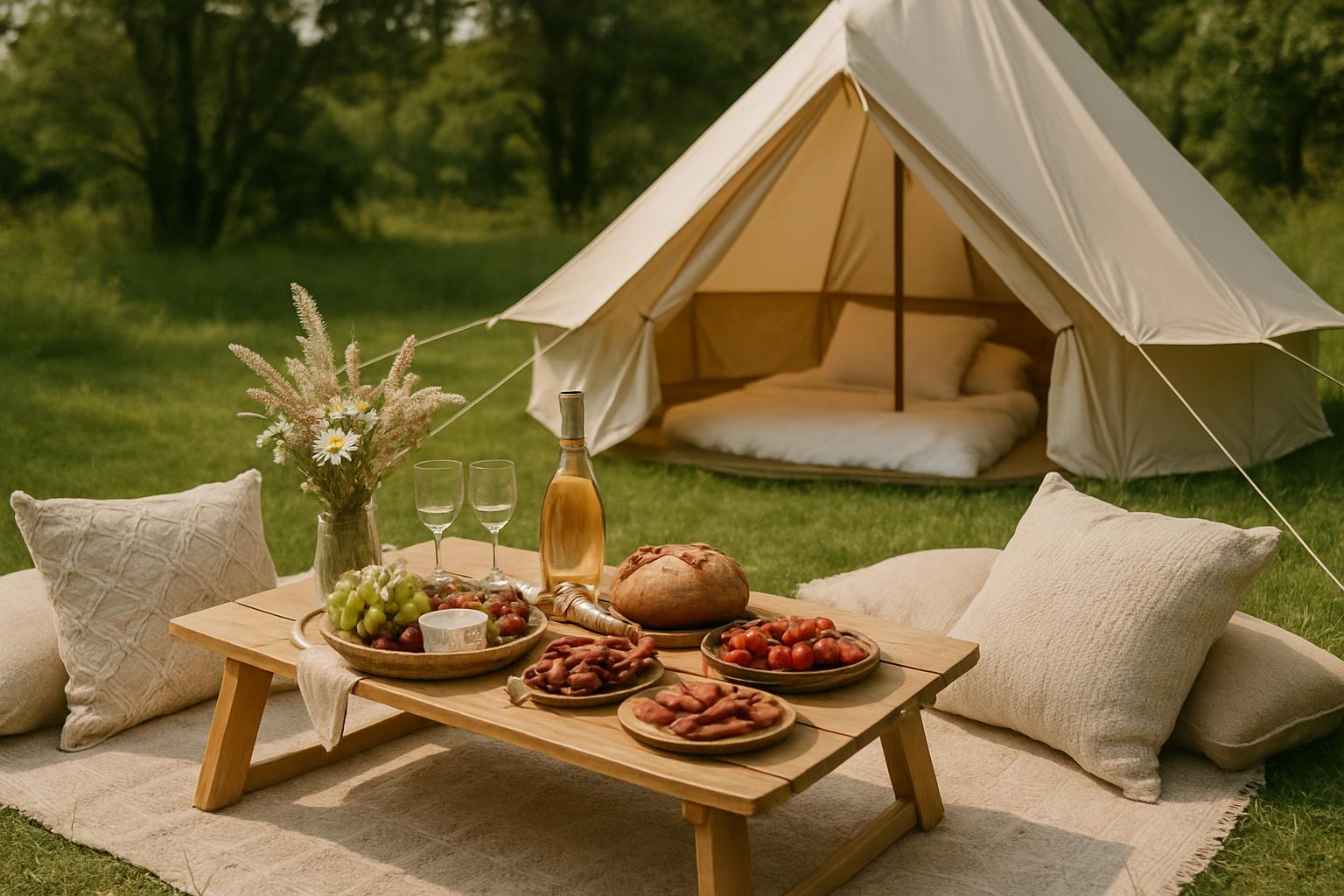 Picnic på glamping – 5 lækre ideer til mad under åben himmel