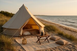 De smukkeste glamping steder ved stranden på Sjælland