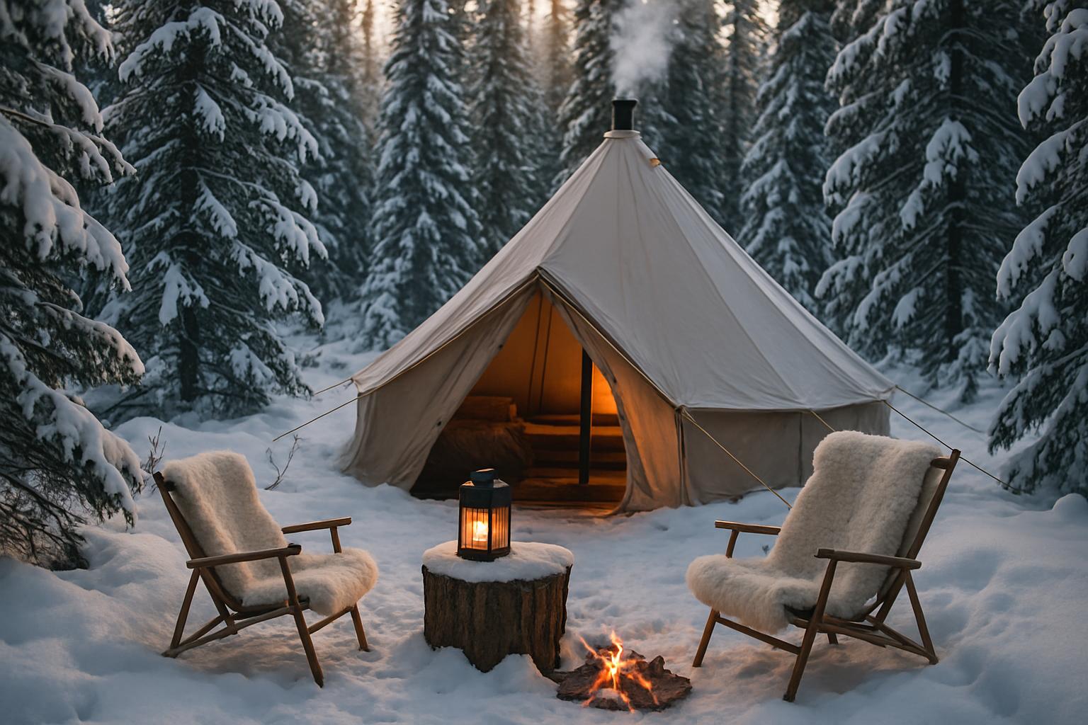 Vinterglamping: Oplev magien ved luksuscamping i frost og sne