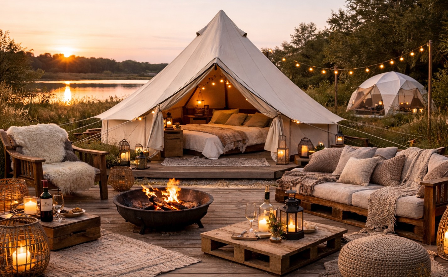 Glamping weekendophold for 2